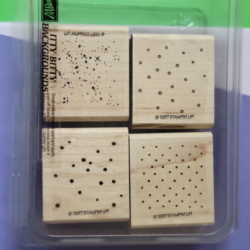 Stampin Up Itty Bitty Backgrounds set